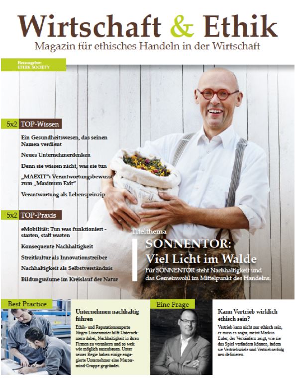 Wirtschaft Ethik Titelblatt